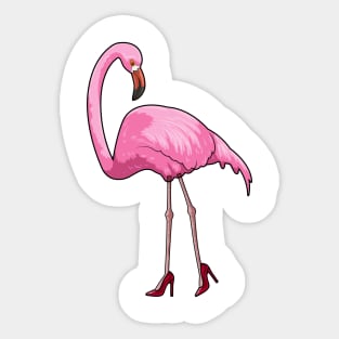 Flamingo with High heels Sticker